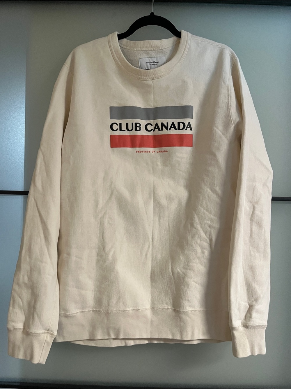 Province of Canada Cream Graphic Crewneck Sweatshirt